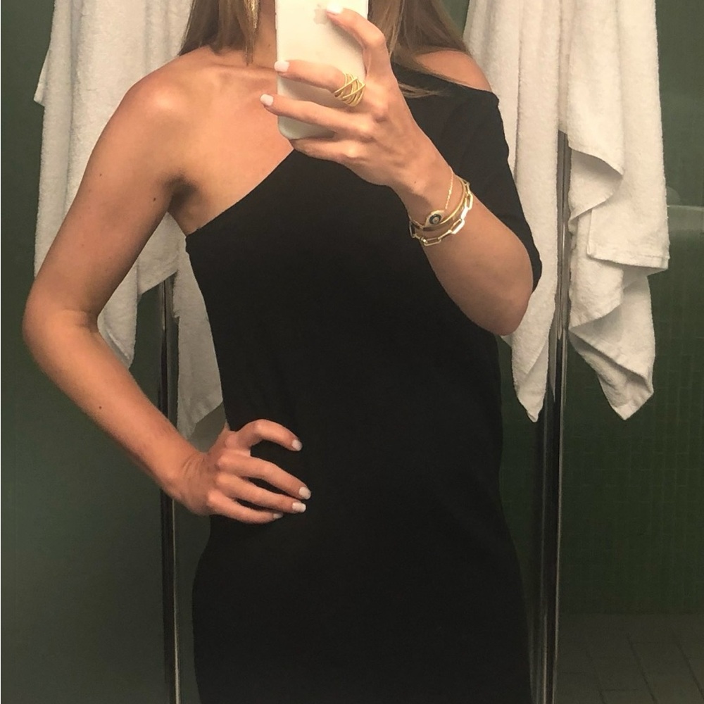 Halston Heritage one shoulder dress sz 2